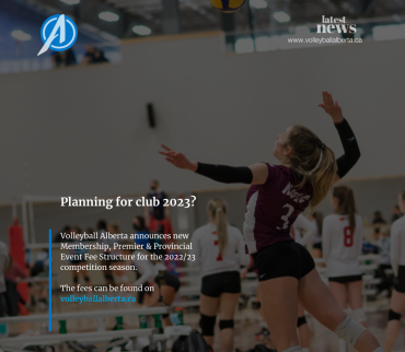 Volleyball Alberta Participant Fee Structure 2022-2023
